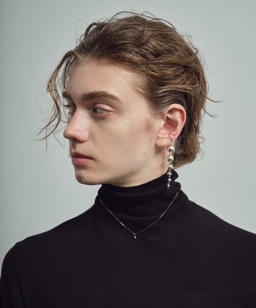 and cloud(アンドクラウド)の「Gradation Ball Chain Earring L / Single(イヤリング・レディース・シルバー系その他・FREE)」の11枚目の写真