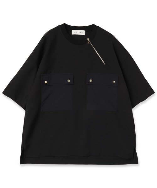 CULLNI(クルニ)の「23-SS-018 / Chambray Twill Military Pocket Tee(Tシャツ/カットソー・メンズ・ライトグレー/グリーン/ブラック/ピンクベージュ・2/1/0)」の18枚目の写真