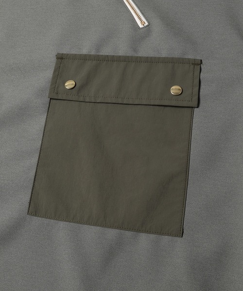 CULLNI(クルニ)の「23-SS-018 / Chambray Twill Military Pocket Tee(Tシャツ/カットソー・メンズ・ライトグレー/グリーン/ブラック/ピンクベージュ・2/1/0)」の8枚目の写真