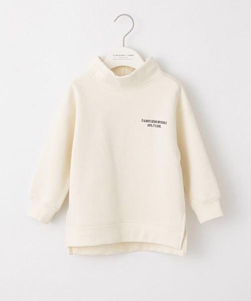 CIAOPANIC TYPY（チャオパニックティピー）の「【KIDS】【裏起毛】CVCスウェットハイネックアソートプリント（スウェット・キッズ・ホワイト系その他/チャコールグレー/グリーン/アイボリー・XL/L/S/XXL/M）」の14枚目の写真