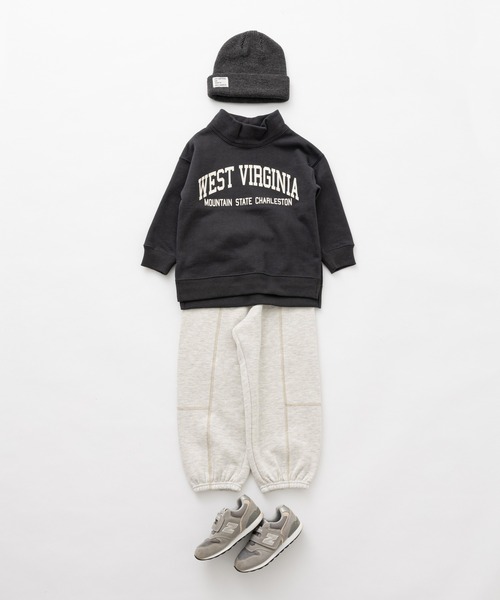 CIAOPANIC TYPY（チャオパニックティピー）の「【KIDS】【裏起毛】CVCスウェットハイネックアソートプリント（スウェット・キッズ・ホワイト系その他/チャコールグレー/グリーン/アイボリー・XL/L/S/XXL/M）」の11枚目の写真