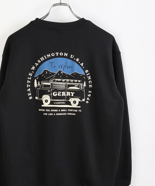 GERRY（ジェリー）の「GERRY オーバーサイズ 裏毛 スウェットシャツ（スウェット・メンズ・ブラック/カーキ/ブルー/アイボリー/ホワイト系その他/ブルー系その他/アッシュグレー/ブラック系その他/グレー系その他2/ブルー系その他2/ネイビー/ダークグレー/グレー系その他/グレー系その他3・LL/M/L）」の10枚目の写真
