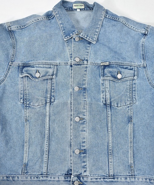 Guess（ゲス）の「【ヴィンテージ古着】90s GUESS/ゲス デニムジャケット USA製（デニムジャケット・メンズ・ブルー・X-LARGE）」の3枚目の写真