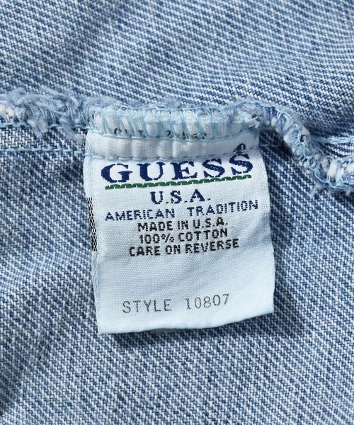 Guess（ゲス）の「【ヴィンテージ古着】90s GUESS/ゲス デニムジャケット USA製（デニムジャケット・メンズ・ブルー・X-LARGE）」の6枚目の写真