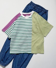 ARCH & LINE（アーチアンドライン）の「オーガニックコットン半袖クレイジーパターンTシャツ OG COTTON PATCHWORK TEE（Tシャツ/カットソー）」