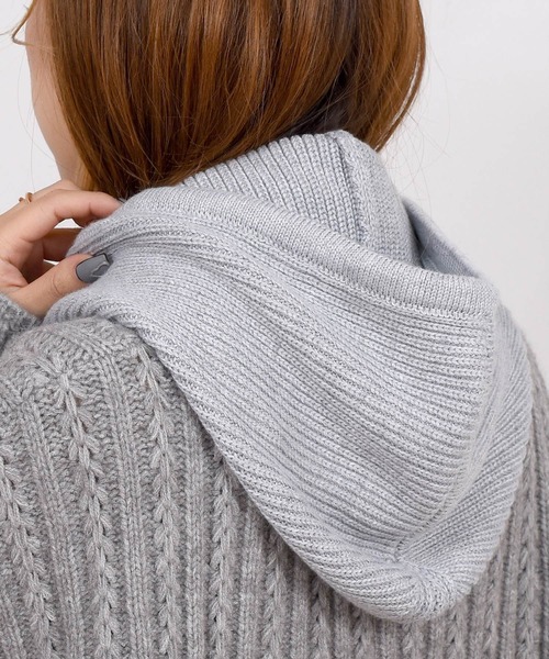 セール】レディース 2WAYリブニットバラクラバ（ネックウォーマー