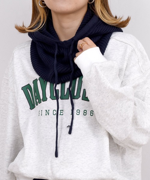 セール】レディース 2WAYリブニットバラクラバ（ネックウォーマー