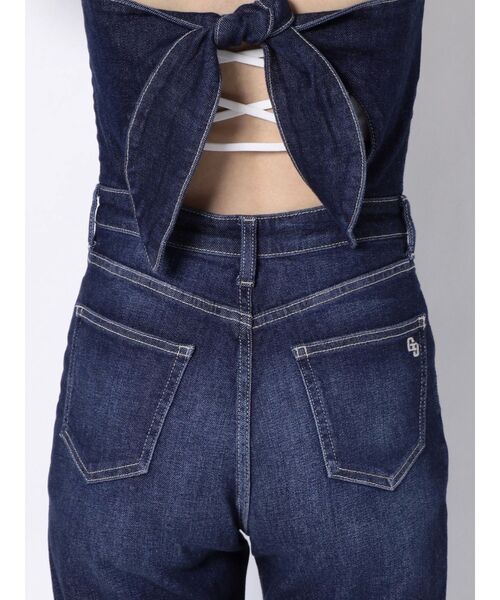 GYDA（ジェイダ）の「BACKリボンデニムロンパース（サロペット/オーバーオール・レディース・ライトブルー/インディゴブルー・SMALL/MEDIUM/X-SMALL）」の21枚目の写真