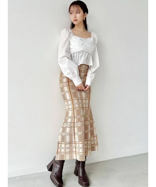 RESEXXY（リゼクシー）の「カシュクールギャザーブラウス（シャツ/ブラウス・レディース・ホワイト/ピンク/ブラック・FREE）」の7枚目の写真