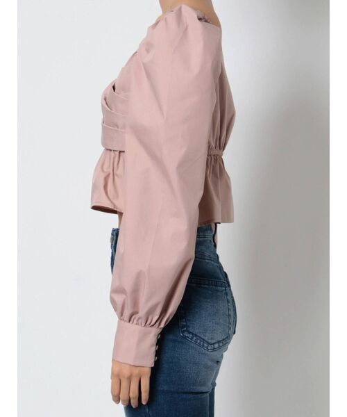 RESEXXY（リゼクシー）の「カシュクールギャザーブラウス（シャツ/ブラウス・レディース・ホワイト/ピンク/ブラック・FREE）」の17枚目の写真