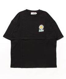 【SMILEY FACE】ロゴフラワースマイルTEE/バックプリントＴシャツ/メンズ