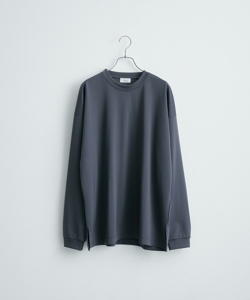 JUNRED（ジュンレッド）の「ハイポンチロングスリーブプルオーバー（Tシャツ/カットソー・メンズ・ライトグレー/ホワイト/ブラック/チャコールグレー/ブルー・S/L/M）」の22枚目の写真