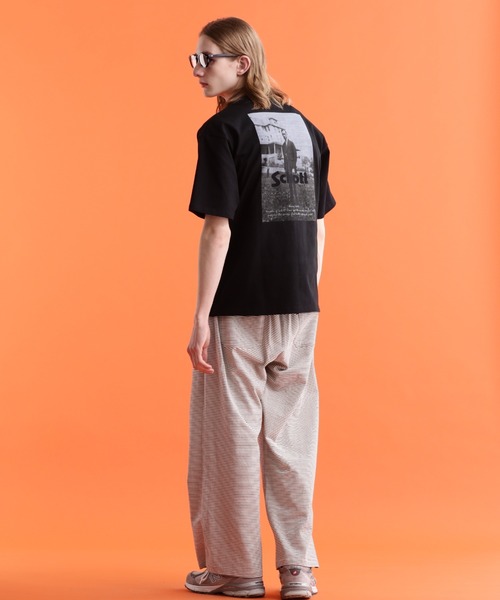 schott（ショット）の「【WEB LIMITED】Schott/ショット/T-SHIRT IRVING SCHOTT/Tシャツ "アーヴィン ショット"（Tシャツ/カットソー・メンズ・ダークグリーン/チャコールグレー/ブラック/ホワイト・L/2XL/M/XL）」の17枚目の写真