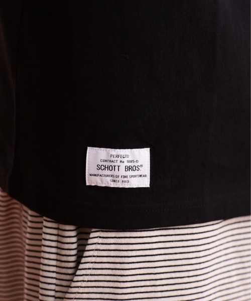 schott（ショット）の「【WEB LIMITED】Schott/ショット/T-SHIRT IRVING SCHOTT/Tシャツ "アーヴィン ショット"（Tシャツ/カットソー・メンズ・ダークグリーン/チャコールグレー/ブラック/ホワイト・L/2XL/M/XL）」の14枚目の写真