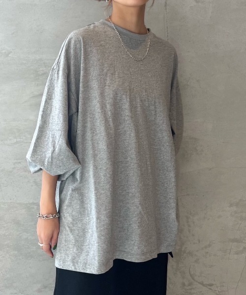 INTER FACTORY（インターファクトリー）の「WEARISTA yan - ボリュームスリーブロンT　made in INTER FACTORY（Tシャツ/カットソー・レディース・イエロー/ホワイト/グレー・FREE）」の6枚目の写真