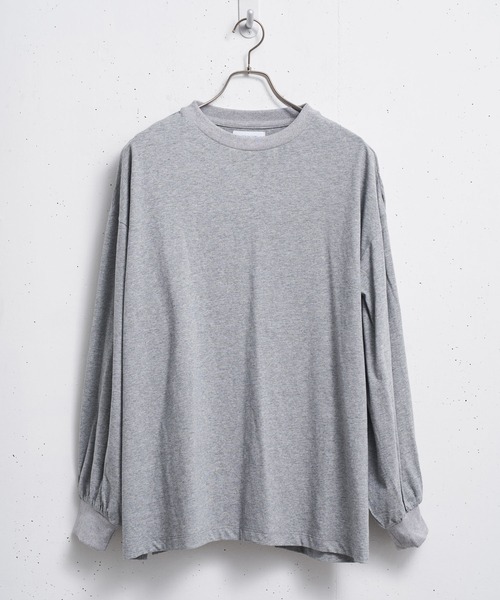 INTER FACTORY（インターファクトリー）の「WEARISTA yan - ボリュームスリーブロンT　made in INTER FACTORY（Tシャツ/カットソー・レディース・イエロー/ホワイト/グレー・FREE）」の11枚目の写真