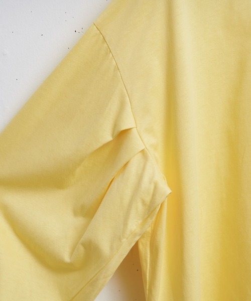 INTER FACTORY（インターファクトリー）の「WEARISTA yan - ボリュームスリーブロンT　made in INTER FACTORY（Tシャツ/カットソー・レディース・イエロー/ホワイト/グレー・FREE）」の16枚目の写真