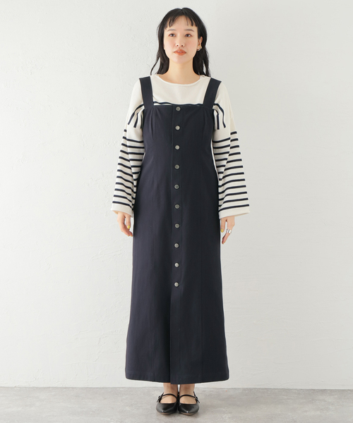 JANE SMITH / JOHN SMITH（ジェーンスミスジョンスミス）の「【JANE SMITH/ジェーンスミス】 ORGANIC COTTON JUMPER SKIRT：ワンピース（ワンピース・レディース・ベージュ・38）」の4枚目の写真