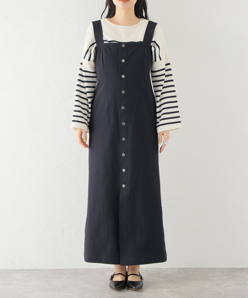 JANE SMITH / JOHN SMITH（ジェーンスミスジョンスミス）の「【JANE SMITH/ジェーンスミス】 ORGANIC COTTON JUMPER SKIRT：ワンピース（ワンピース・レディース・ベージュ・38）」の5枚目の写真