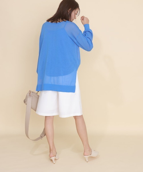 Pierrot(ピエロ)の「タックハーフマリンパンツ(その他パンツ・レディース・ベージュ/ネイビー/オフホワイト・M/L)」の6枚目の写真