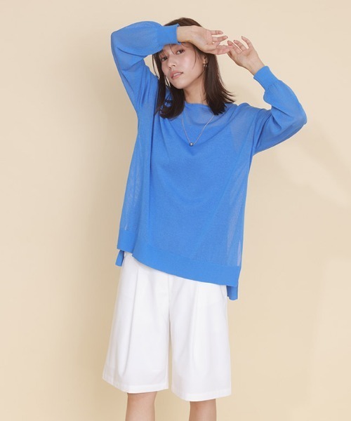 Pierrot(ピエロ)の「タックハーフマリンパンツ(その他パンツ・レディース・ベージュ/ネイビー/オフホワイト・M/L)」の8枚目の写真