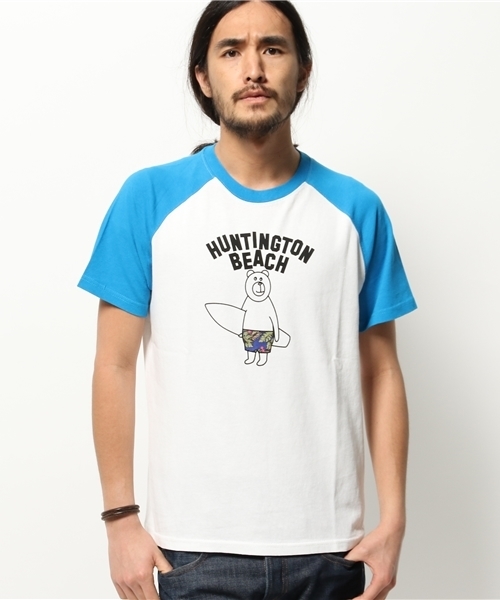 coen（コーエン）の「PARKIES(パーキーズ）ビーチTシャツ（Tシャツ/カットソー・メンズ・ネイビー/ライトブルー・LARGE/X-LARGE/SMALL/MEDIUM）」の11枚目の写真