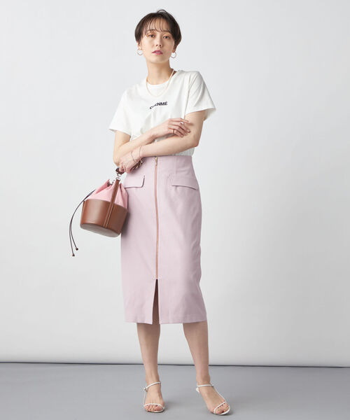 NOLLEY’S Sophi（ノーリーズソフィ）の「ベーシックロゴTシャツ（Tシャツ/カットソー・レディース・チャコールグレー/オフホワイト/ホワイト系その他4・38）」の5枚目の写真