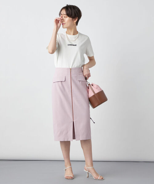 NOLLEY’S Sophi（ノーリーズソフィ）の「ベーシックロゴTシャツ（Tシャツ/カットソー・レディース・チャコールグレー/オフホワイト/ホワイト系その他4・38）」の16枚目の写真