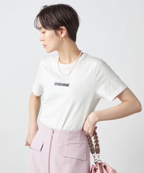NOLLEY’S Sophi（ノーリーズソフィ）の「ベーシックロゴTシャツ（Tシャツ/カットソー・レディース・チャコールグレー/オフホワイト/ホワイト系その他4・38）」の12枚目の写真
