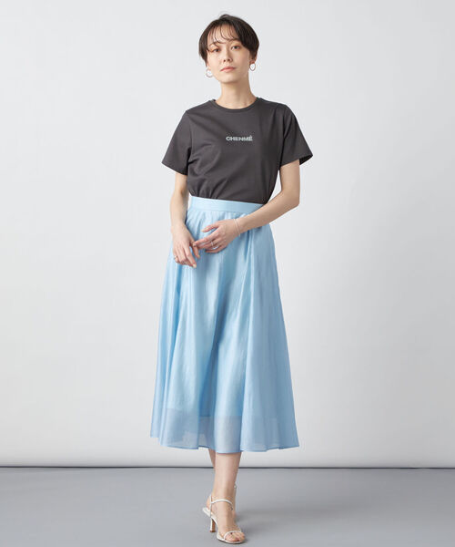 NOLLEY’S Sophi（ノーリーズソフィ）の「ベーシックロゴTシャツ（Tシャツ/カットソー・レディース・チャコールグレー/オフホワイト/ホワイト系その他4・38）」の22枚目の写真