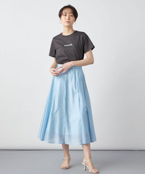 NOLLEY’S Sophi（ノーリーズソフィ）の「ベーシックロゴTシャツ（Tシャツ/カットソー・レディース・チャコールグレー/オフホワイト/ホワイト系その他4・38）」の7枚目の写真