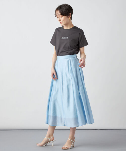 NOLLEY’S Sophi（ノーリーズソフィ）の「ベーシックロゴTシャツ（Tシャツ/カットソー・レディース・チャコールグレー/オフホワイト/ホワイト系その他4・38）」の13枚目の写真