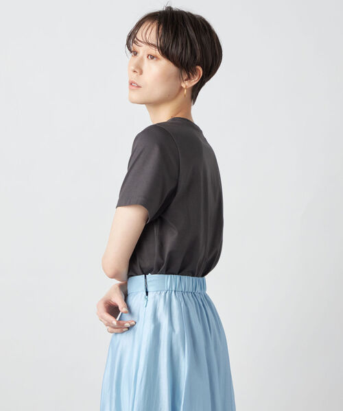 NOLLEY’S Sophi（ノーリーズソフィ）の「ベーシックロゴTシャツ（Tシャツ/カットソー・レディース・チャコールグレー/オフホワイト/ホワイト系その他4・38）」の14枚目の写真