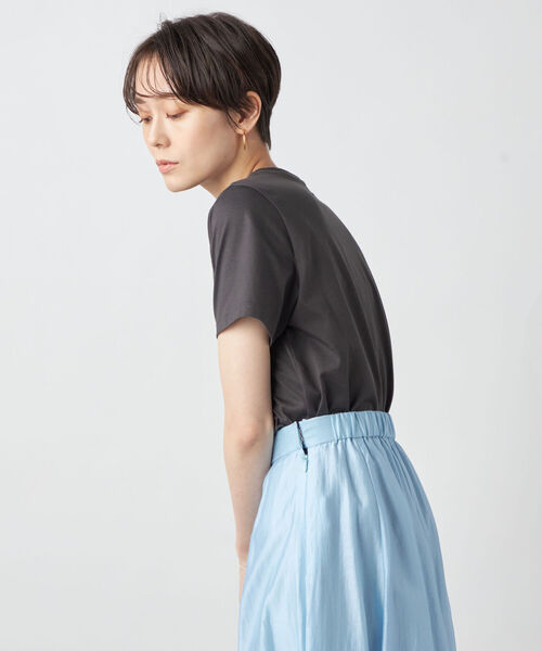 NOLLEY’S Sophi（ノーリーズソフィ）の「ベーシックロゴTシャツ（Tシャツ/カットソー・レディース・チャコールグレー/オフホワイト/ホワイト系その他4・38）」の19枚目の写真