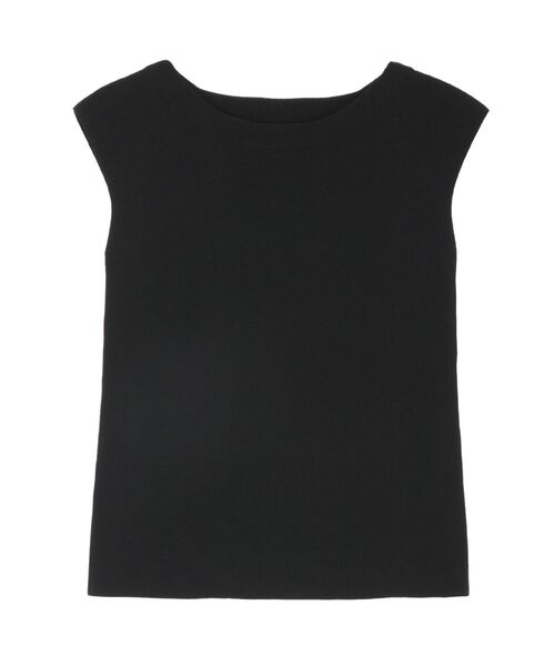 LAGUNAMOON（ラグナムーン）の「ミニマルボートネックニットプルオーバー（ニット/セーター・レディース・ブラック/アイボリー/ラベンダー・FREE）」の5枚目の写真