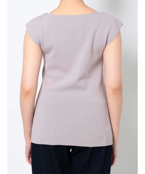 LAGUNAMOON（ラグナムーン）の「ミニマルボートネックニットプルオーバー（ニット/セーター・レディース・ブラック/アイボリー/ラベンダー・FREE）」の9枚目の写真