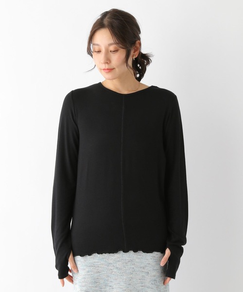 LEPSIM（レプシィム）の「シアーレイヤードカットソー　182200（Tシャツ/カットソー・レディース・ブラック/オフホワイト/イエロー・FREE）」の17枚目の写真