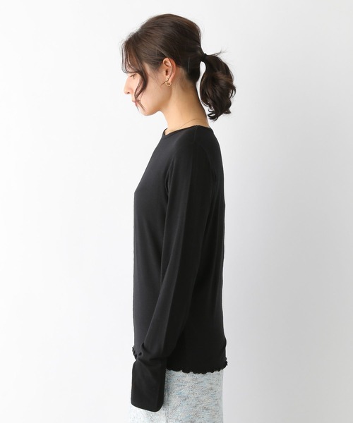 LEPSIM（レプシィム）の「シアーレイヤードカットソー　182200（Tシャツ/カットソー・レディース・ブラック/オフホワイト/イエロー・FREE）」の10枚目の写真