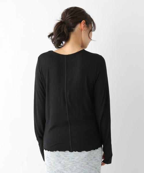 LEPSIM（レプシィム）の「シアーレイヤードカットソー　182200（Tシャツ/カットソー・レディース・ブラック/オフホワイト/イエロー・FREE）」の14枚目の写真