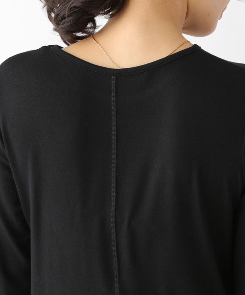 LEPSIM（レプシィム）の「シアーレイヤードカットソー　182200（Tシャツ/カットソー・レディース・ブラック/オフホワイト/イエロー・FREE）」の9枚目の写真