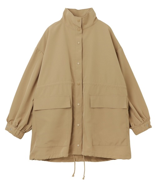 andme（アンドミー）の「スタンドカラーマウンテンパーカー（マウンテンパーカー・レディース・カーキ/アイボリー/ブラック/ベージュ・M）」の6枚目の写真