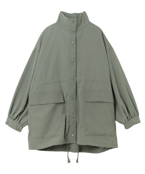 andme（アンドミー）の「スタンドカラーマウンテンパーカー（マウンテンパーカー・レディース・カーキ/アイボリー/ブラック/ベージュ・M）」の15枚目の写真