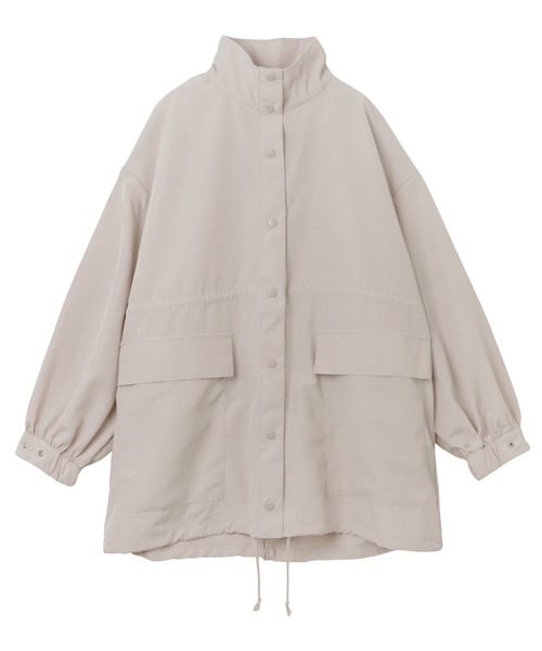 andme（アンドミー）の「スタンドカラーマウンテンパーカー（マウンテンパーカー・レディース・カーキ/アイボリー/ブラック/ベージュ・M）」の9枚目の写真