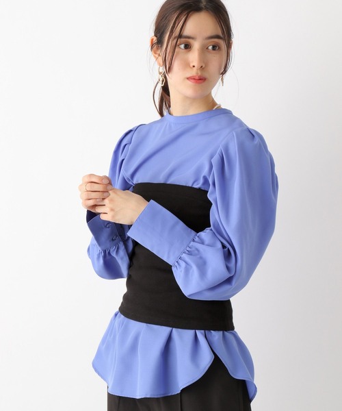 LEPSIM（レプシィム）の「カットビスチェ　187447（チューブトップ・レディース・ブラック/イエロー系その他・FREE）」の5枚目の写真