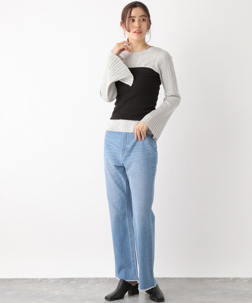 LEPSIM（レプシィム）の「カットビスチェ　187447（チューブトップ・レディース・ブラック/イエロー系その他・FREE）」の7枚目の写真