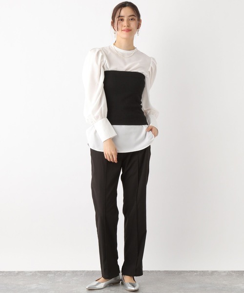 LEPSIM（レプシィム）の「カットビスチェ　187447（チューブトップ・レディース・ブラック/イエロー系その他・FREE）」の9枚目の写真