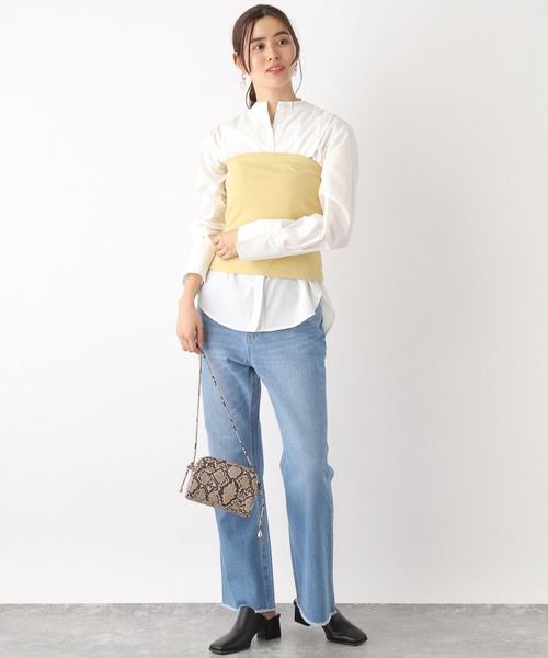 LEPSIM（レプシィム）の「カットビスチェ　187447（チューブトップ・レディース・ブラック/イエロー系その他・FREE）」の10枚目の写真