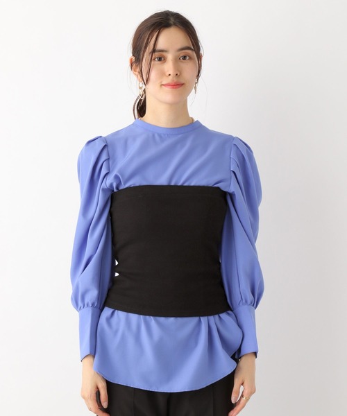 LEPSIM（レプシィム）の「カットビスチェ　187447（チューブトップ・レディース・ブラック/イエロー系その他・FREE）」の11枚目の写真