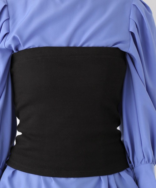 LEPSIM（レプシィム）の「カットビスチェ　187447（チューブトップ・レディース・ブラック/イエロー系その他・FREE）」の15枚目の写真