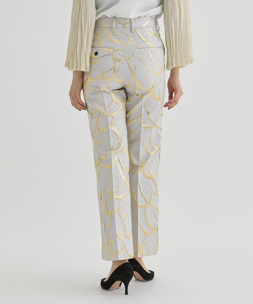 TOGA(トーガ)の「【TOGA/トーガ】Polyester jacquard pants/ポリエステルジャガードパンツ(その他パンツ・レディース・ブルー/ゴールド/ブラック・34)」の16枚目の写真